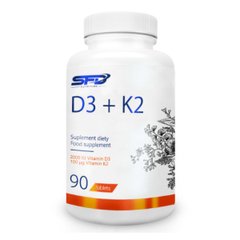 Вітамін Д3+К2 SFD Nutrition (Vitamin D3+K2) 90 таблеток