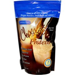 Шоколадний білковий коктейль, капучіно, HealthSmart Foods, Inc, 14,7 унцій (418 г)