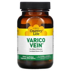 Проти варикозу для чоловіків і жінок Country Life (VaricoVein) 60 капсул