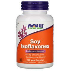 Соєві ізофлавони Now Foods (Soy Isoflavones) 120 вегетаріанських капсул