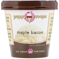 Морозиво для собак, смак кленового бекону, Puppy Cake, 5,25 унцій (148,8 г)