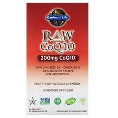 Коэнзим Q10 Garden of Life (Raw CoQ10) 200 мг 60 капсул купить в Киеве и Украине