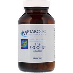Мультивітаміни без заліза Metabolic Maintenance (The Big One) 100 капсул