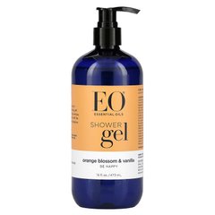 EO Products, Гель для душу, квіти апельсина та ваніль, 16 рідких унцій (473 мл)