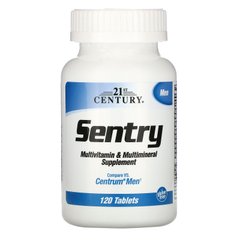 Sentry для чоловіків, мультивітамінна та мультимінеральна добавка, 21st Century, 120 таблеток