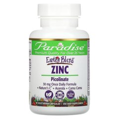 Цинк Піколинат Paradise Herbs (Earth's Blend Zinc Picolinate) 90 вегетаріанських капсул