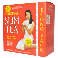 Чай для похудения Slim Tea, оригинальный, Hobe Labs, 60 пакетиков, 4,20 унции (120 г) купить в Киеве и Украине