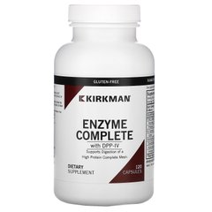 Ферменти для травлення, Enzyme Complete With DPP-IV, Kirkman Labs, 120 капсул