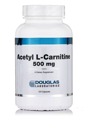 Ацетил-Л-карнитин для мозга Douglas Laboratories (Acetyl-L-Carnitine) 500 мг 120 капсул купить в Киеве и Украине