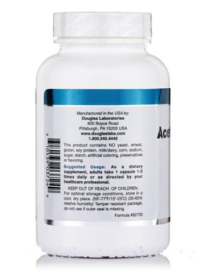 Ацетил-Л-карнитин для мозга Douglas Laboratories (Acetyl-L-Carnitine) 500 мг 120 капсул купить в Киеве и Украине