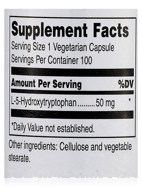Гідрокситриптофан Douglas Laboratories (5-HTP) 100 вегетаріанських капсул