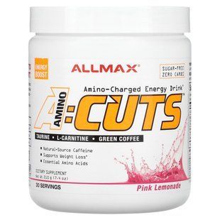 Амінокислоти ALLMAX Nutrition (ACUTS Amino-Charged Energy Drink) 210 г зі смаком рожевого лимонаду