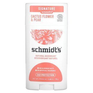 Schmidt's, Natural Deodorant, Cactus Flower & Pear, 2.65 oz (75 g) купить в Киеве и Украине
