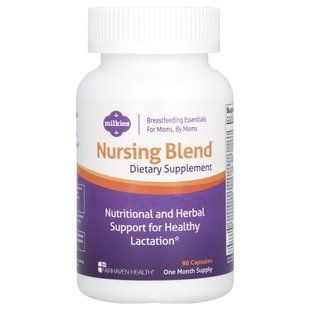 Смесь для кормления грудью, добавка для кормящих мам, Milkies Nursing Blend Breastfeeding Supplement, Fairhaven Health, 90 растительных капсул купить в Киеве и Украине