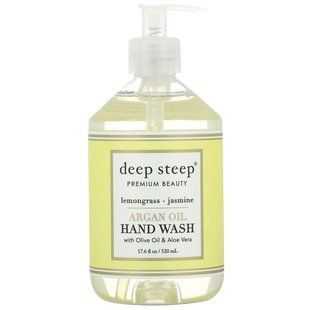 Мыло для рук с аргановым маслом Deep Steep (Argan Oil Hand Wash Lemongrass-Jasmine) 520 мл лемонграсс-жасмин купить в Киеве и Украине