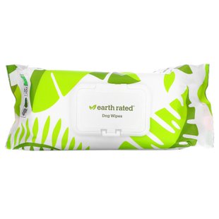 Салфетки для собак, лаванда, Dog Wipes, Lavender, Earth Rated, 100 салфеток купить в Киеве и Украине