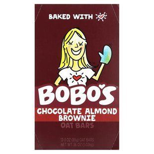 Bobo's Oat Bars, Chocolate Almond Brownie, 12 Bars, 3 oz (85 g) Each купить в Киеве и Украине