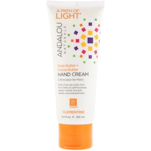 Крем для рук масло ши + какао масло клементин Andalou Naturals (Hand Cream) 100 мл купить в Киеве и Украине