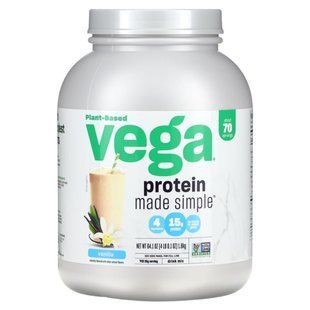 Vega, Plant-Based Protein Made Simple, Vanilla, 4 lbs (0.1 oz) купить в Киеве и Украине