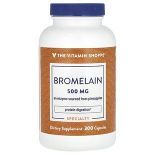 The Vitamin Shoppe, бромелаїн, 500 мг, 300 капсул
