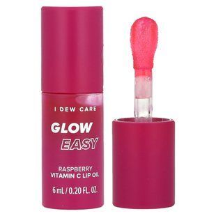 I Dew Care, Glow Easy, Vitamin C Lip Oil, Raspberry, 0.20 fl oz (6 ml)