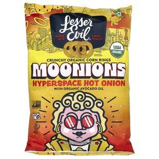 LesserEvil, Moonions, Hyperspace Hot Onion, 6 oz (170 g) купить в Киеве и Украине
