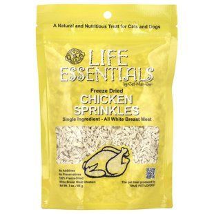 Cat-Man-Doo, Life Essentials, Freeze Dried Chicken Sprinkles, For Cats and Dogs, 3 oz (85 g) купить в Киеве и Украине