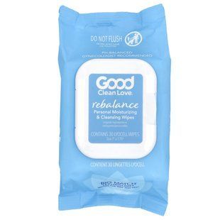 Good Clean Love, Rebalance, Personal Moisturizing & Cleansing Wipes, Fragrance Free, 30 Lyocell Wipes купить в Киеве и Украине