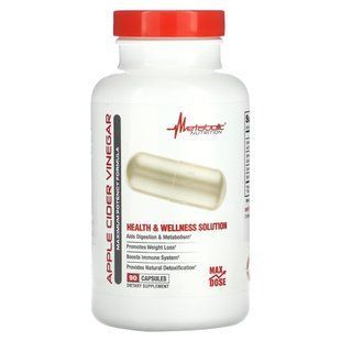 Metabolic Nutrition, Яблучний оцет, 90 капсул