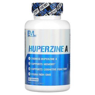 EVLution Nutrition, гуперзин&nbsp;А, 200&nbsp;мкг, 30&nbsp;таблеток