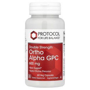Альфа-ГФХ Protocol for Life Balance (Alpha GPC) 600 мг 60 вегетаріанських капсул