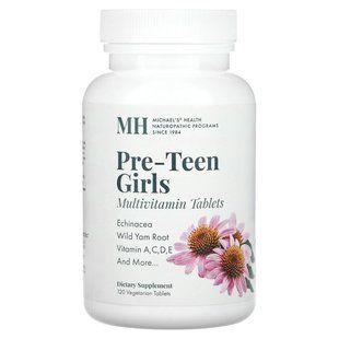 Мультивитамины для девочек предподросткового возраста Michael's Naturopathic (Daily Multi) 120 таблеток купить в Киеве и Украине