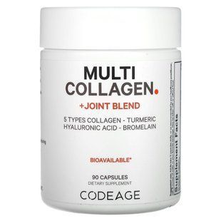 5 типов коллагена + смесь для суставов CodeAge (Multi Collagen Protein + Joint Capsules) 90 капсул купить в Киеве и Украине