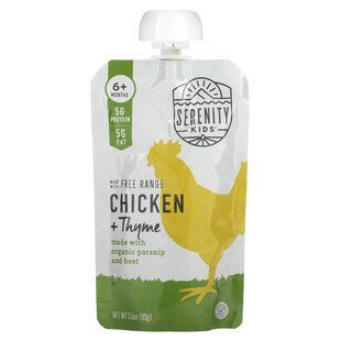 Serenity Kids, Chicken with Thyme, 6+ Months, 3.5 oz (99 g) купить в Киеве и Украине