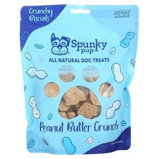 Spunky Pup, All Natural Dog Treats, Crunchy Biscuits, Peanut Butter Crunch , 10 oz (283 g) купить в Киеве и Украине