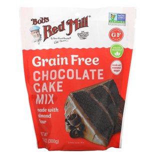 Bob's Red Mill, Смесь для шоколадного торта, сделанная из миндальной муки, без зерна, 10,5 унций (300 г) купить в Киеве и Украине