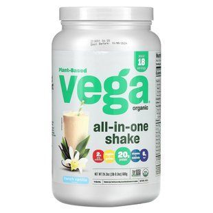 Веганский коктейль Vega (Vega One All-In-One Shake) 688 г со вкусом французской ванили купить в Киеве и Украине