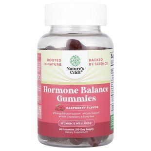 Nature's Craft, Women's Wellness, Hormone Balance Gummies, Raspberry, 60 Gummies купить в Киеве и Украине