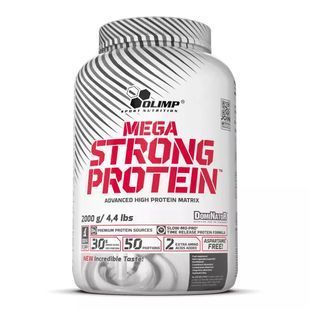 Olimp, Mega Strong Protein&trade;, полуниця, 2000 г