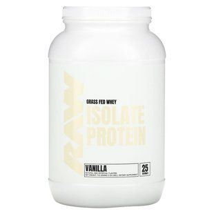 Raw Nutrition, Grass Fed Whey Isolate Protein, Vanilla, 1.63 lb (740 g) купить в Киеве и Украине