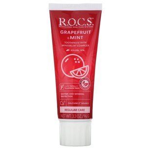 Toothpaste with grapefruit and mint, Grapefruit & Mint Toothpaste, R.O.C.S., 94 g.