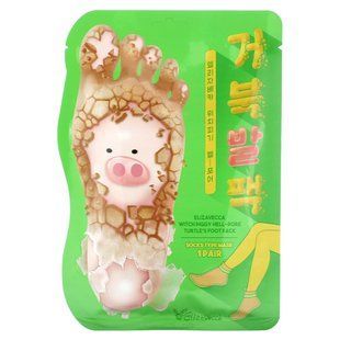 Elizavecca, Socks Type Mask, Witch Piggy Hell-Pore Turtle's Foot Pack, 1 Pair