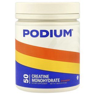 Podium Nutrition, моногидрат креатина, клубника, 360 г (12,7 унции) купить в Киеве и Украине