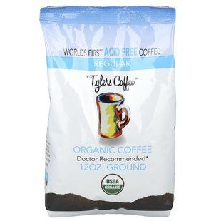 Tylers Coffees, Органический кофе, обычный, молотый, 12 унций купить в Киеве и Украине