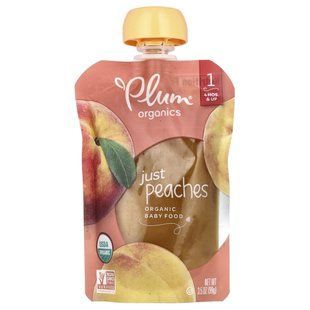 Baby puree from peaches Plum Organics (Just Peaches) 99 g