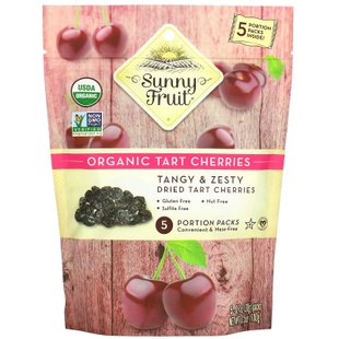 Sunny Fruit, Органический пирог с вишней, 5 порционных пакетов, по 0,7 унции (20 г) каждая купить в Киеве и Украине