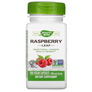 Красная малина листья Nature's Way (Red Raspberry) 900 мг 100 капсул купить в Киеве и Украине