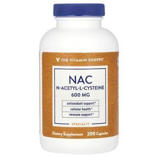 The Vitamin Shoppe, NAC, 600 mg, 200 Capsules купить в Киеве и Украине