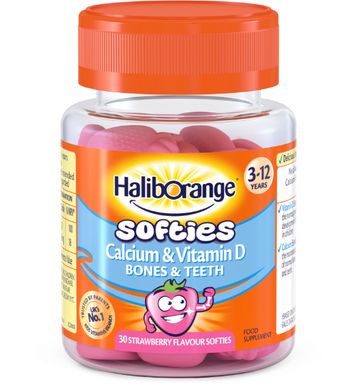 Кальций и Витамин Д для детей Haliborange (Kids Calcium & Vitamin D) 30 жевательных конфет купить в Киеве и Украине