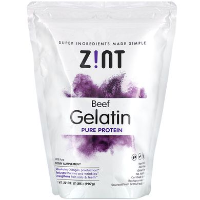 Желатин яловичий порошок Zint (Beef Gelatin) 907 г